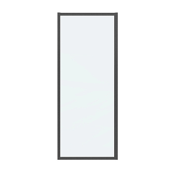 Душевая перегородка Grossman Cosmo 200.K33.02.80.42.00 80х195 стекло прозрачное профиль графит